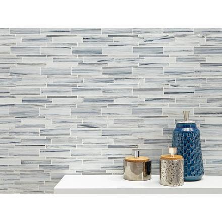 Misty Fjord Linear Glass Mosaic Misty Fjord Linear Glass Mosaic