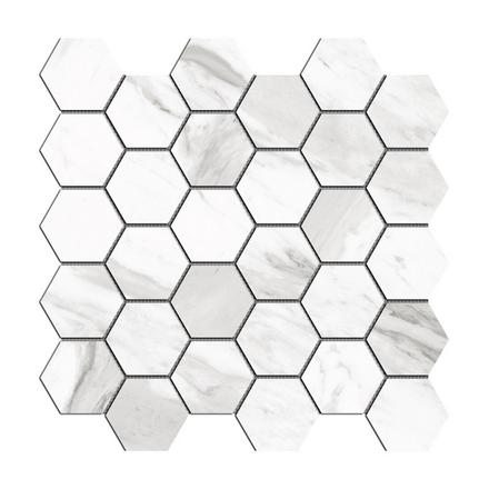 Cesari III Polished Hexagon Porcelain Mosaic Cesari III Polished Hexagon Porcelain Mosaic