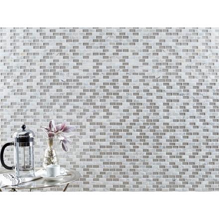 Marguerite Mother of Pearl and Glass Mosaic Marguerite Mother of Pearl and Glass Mosaic