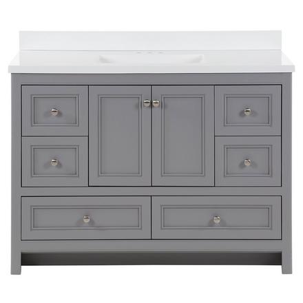 Sutherland 48 in. Gray Vanity Includes Mirror Sutherland 48 in. Gray Vanity Includes Mirror