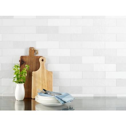 Zellige Pearl Opal Polished Ceramic Tile Zellige Pearl Opal Polished Ceramic Tile