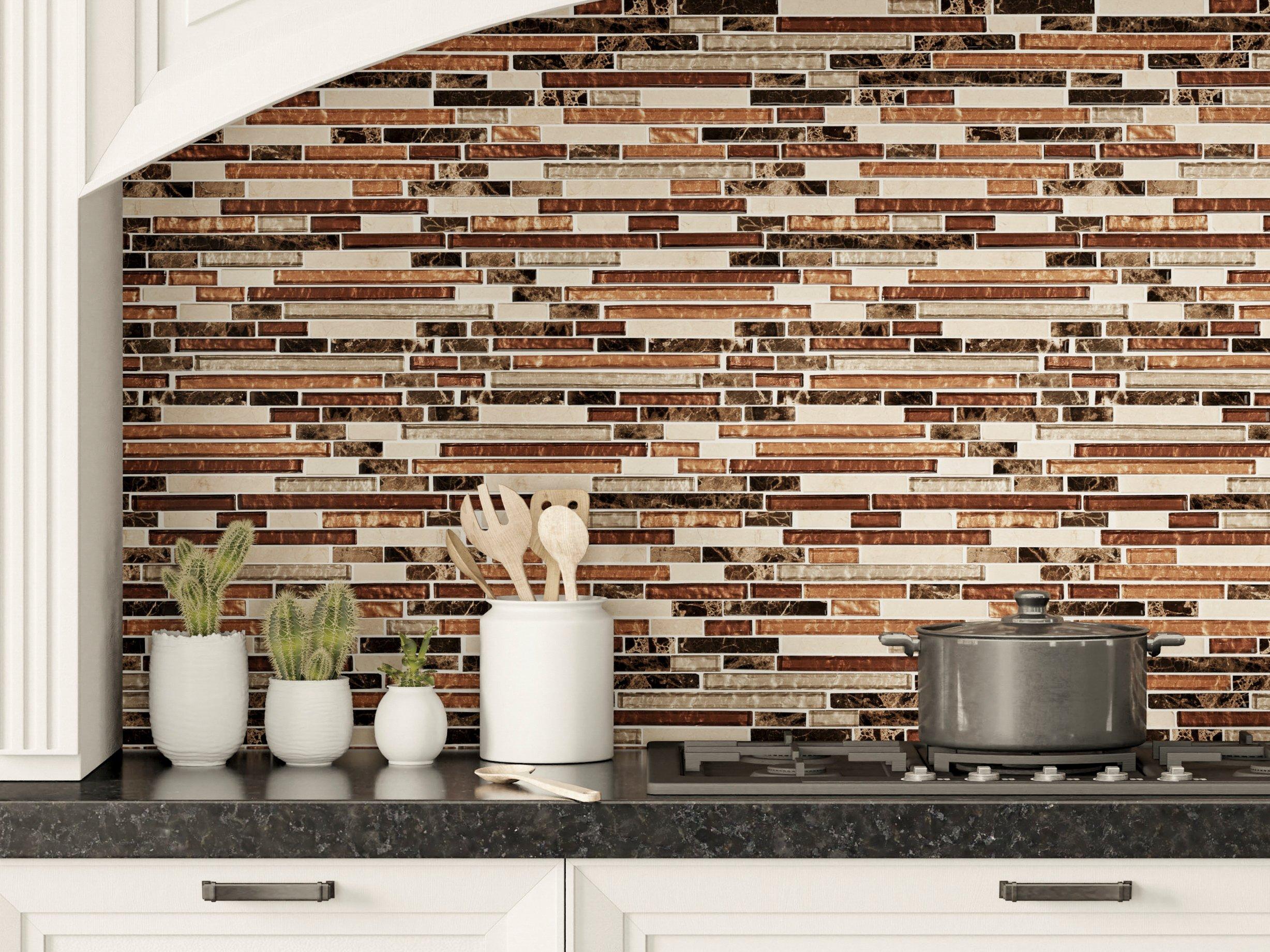 Bogota II Linear Glass Mosaic