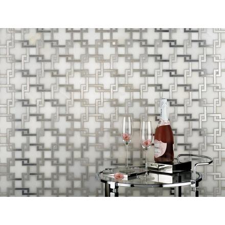 Vector II Royal White Waterjet Marble Mosaic Vector II Royal White Waterjet Marble Mosaic