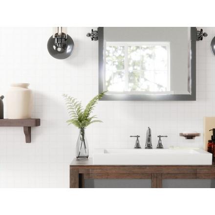 Satin White Matte Hexagon Porcelain Mosaic Satin White Matte Hexagon Porcelain Mosaic