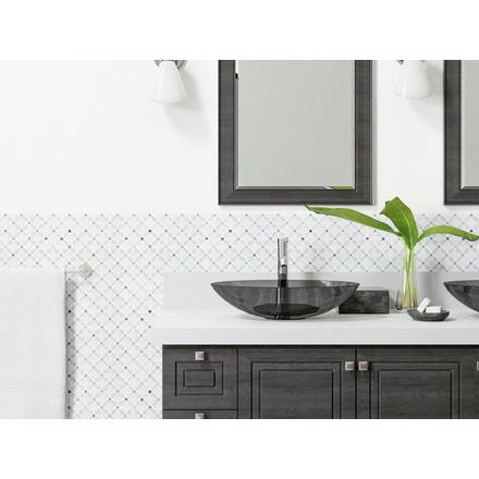 Bianco Carrara Thassos Moonstone Flower II Marble Mosaic Bianco Carrara Thassos Moonstone Flower II Marble Mosaic
