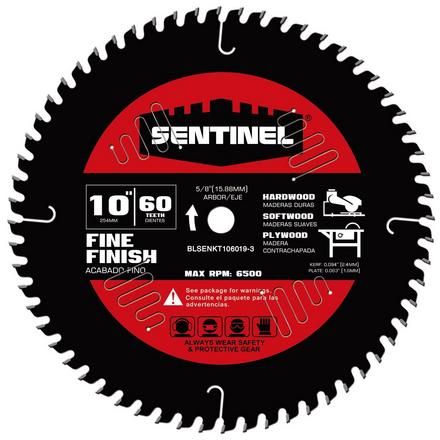 Sentinel 10in. 60T Wood Blade Sentinel 10in. 60T Wood Blade