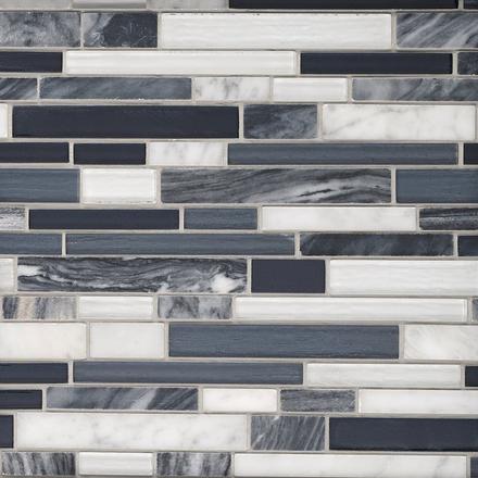 Nightfall Linear Glass Mosaic Nightfall Linear Glass Mosaic