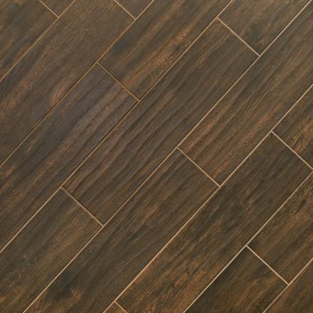 Burton Walnut III Wood Plank Porcelain Tile Burton Walnut III Wood Plank Porcelain Tile