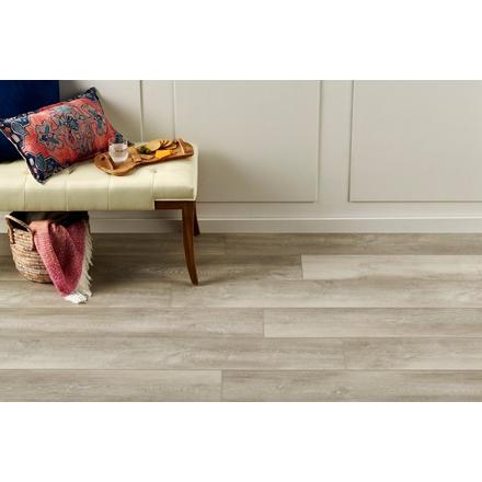 Royal Pearl Oak Waterproof Rigid Core Luxury Vinyl Plank - Cork Pad Royal Pearl Oak Waterproof Rigid Core Luxury Vinyl Plank - Cork Pad