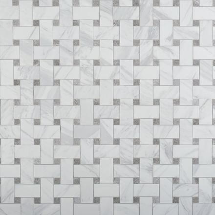 Cesari Bianca Basketweave Porcelain Mosaic Cesari Bianca Basketweave Porcelain Mosaic