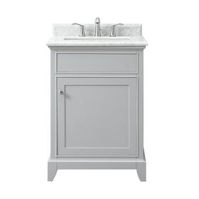 Aurora 25 in. Vanity with Carrara Marble Top Aurora 25 in. Vanity with Carrara Marble Top