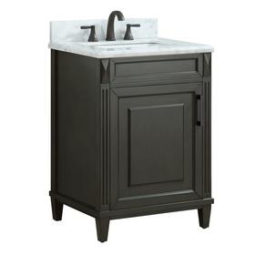Sterling 25 in. Vanity with Carrara Marble Top Sterling 25 in. Vanity with Carrara Marble Top