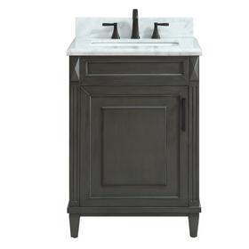 Sterling 25 in. Vanity with Carrara Marble Top Sterling 25 in. Vanity with Carrara Marble Top