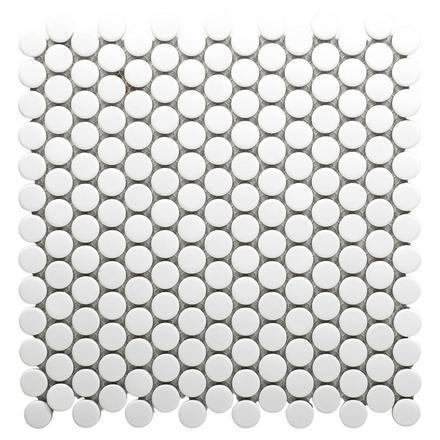 Penny White IV Porcelain Mosaic Penny White IV Porcelain Mosaic