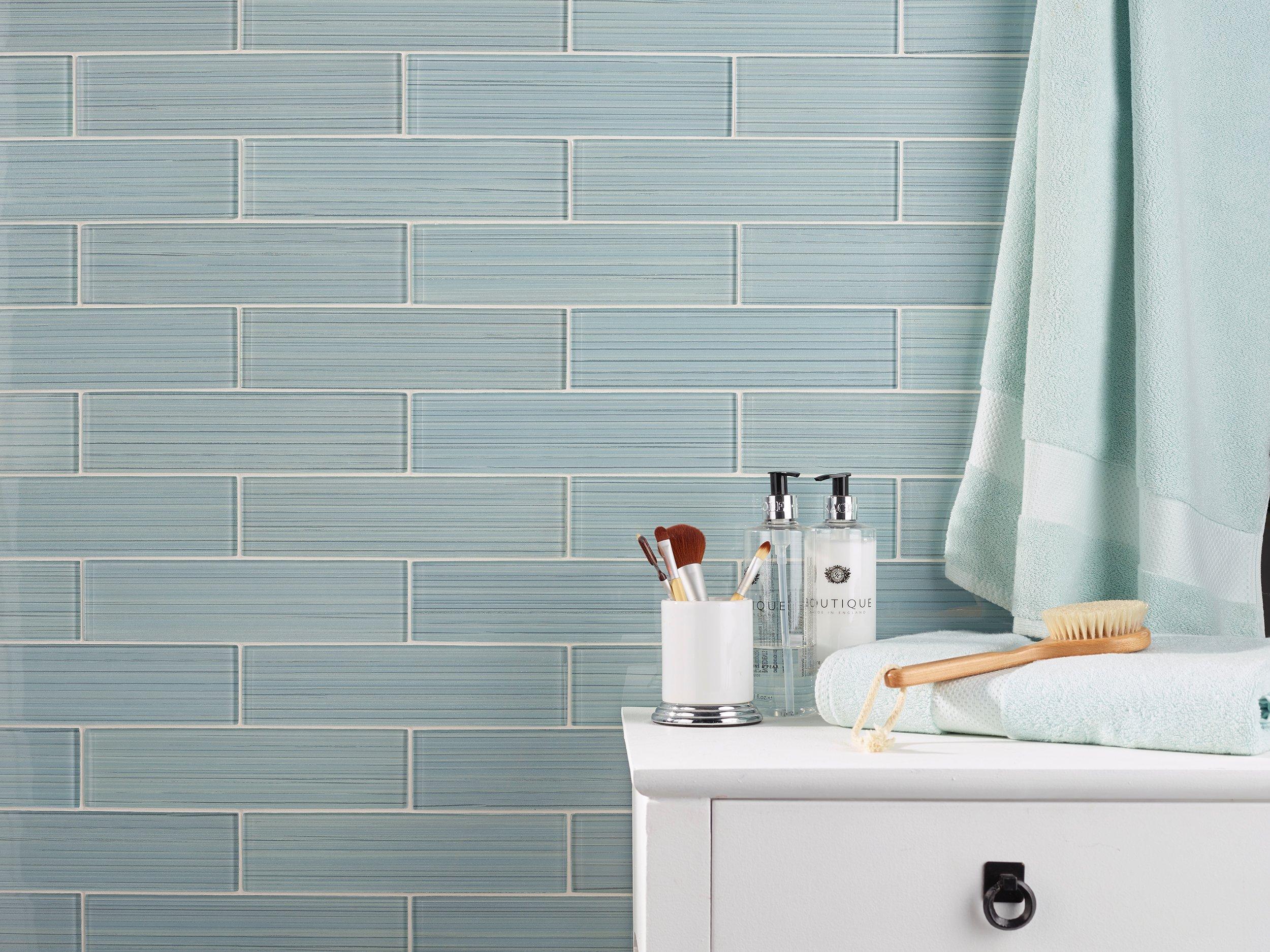 Maya Bay Mist Glass Tile