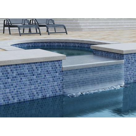 Boca Blue Square Glass Mosaic Boca Blue Square Glass Mosaic