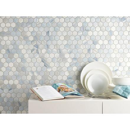 Beaumont Shadow Hexagon Ceramic Mosaic Beaumont Shadow Hexagon Ceramic Mosaic