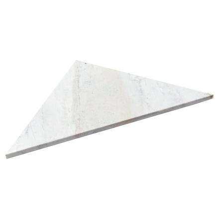 Bianco Orion Marble Triangle Shower Bench Bianco Orion Marble Triangle Shower Bench