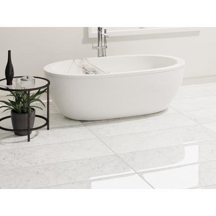 Bianco Carrara Polished Marble Tile Bianco Carrara Polished Marble Tile