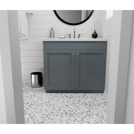 Coastal Ivory Blend Multi Finish Hexagon Marble Mosaic Coastal Ivory Blend Multi Finish Hexagon Marble Mosaic