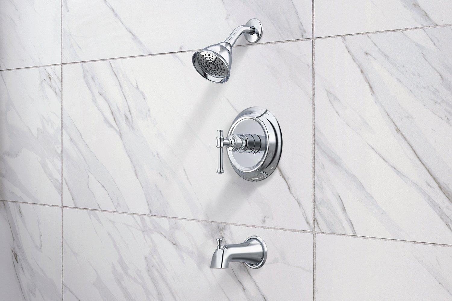 Calder Chrome Tub and Shower Combination