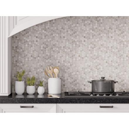 Industria Matte Ceramic Penny Mosaic Industria Matte Ceramic Penny Mosaic
