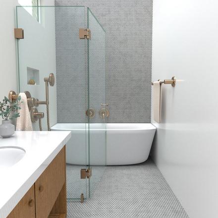 Industria Matte Ceramic Penny Mosaic Industria Matte Ceramic Penny Mosaic