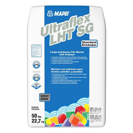 Mapei Ultraflex LHT SG Gray Mortar Mape Ultraflex LHT SG Mortar