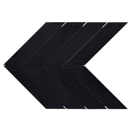 Jet Black Basalt Chevron Mosaic Jet Black Basalt Chevron Mosaic