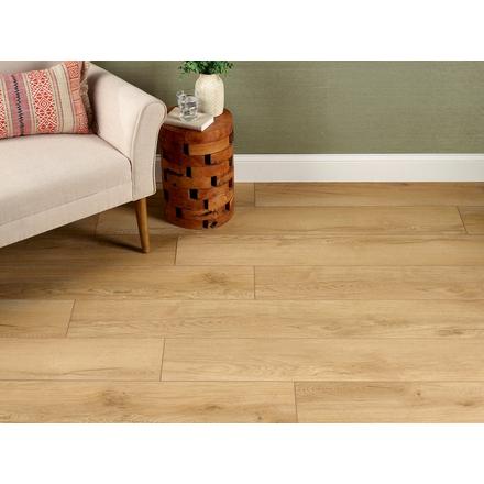 Flaxen Blonde Waterproof Rigid Core Luxury Vinyl Plank - Cork Pad Flaxen Blonde Waterproof Rigid Core Luxury Vinyl Plank - Cork Pad