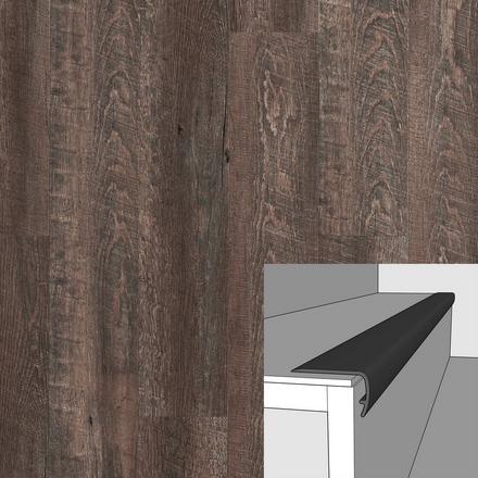 Color 5660F 1 1/8in. Vinyl Overlapping Stair Nose Color 5660F 1 1/8in. Vinyl Overlapping Stair Nose