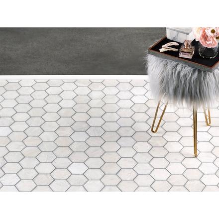Iceberg Hexagon Honed Marble Mosaic Iceberg Hexagon Honed Marble Mosaic