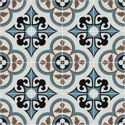 Fleur Bleu Encaustic Cement Tile Fleur Bleu Encaustic Cement Tile