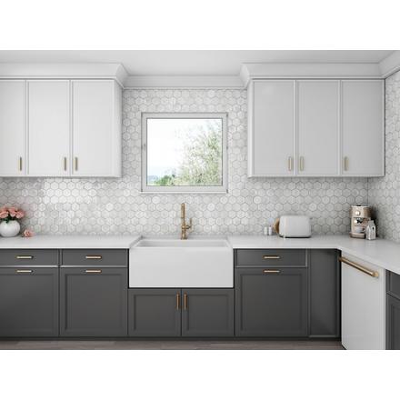 Perla Hot Glass Hexagon Glass Mosaic Perla Hot Glass Hexagon Glass Mosaic