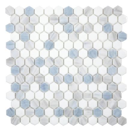 Brizo Glass Hexagon Mosaic Brizo Glass Hexagon Mosaic