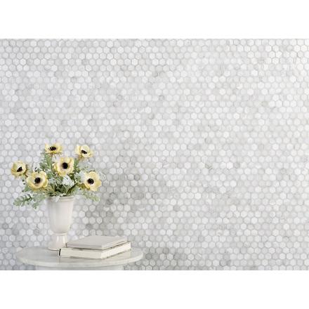 Rhea Hot Glass Hexagon Mosaic Rhea Hot Glass Hexagon Mosaic