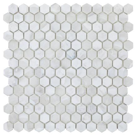 Rhea Hot Glass Hexagon Mosaic Rhea Hot Glass Hexagon Mosaic