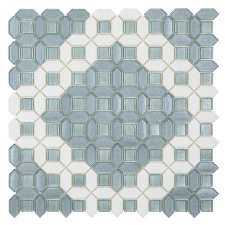 Blue Azalea Glass Mosaic Blue Azalea Glass Mosaic