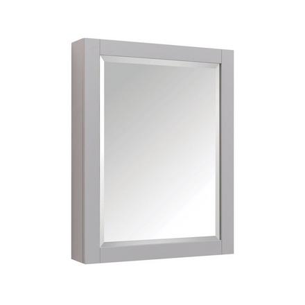 Kent 24 in. Chilled Gray Mirror Medicine Cabinet Kent 24 in. Chilled Gray Mirror Medicine Cabinet