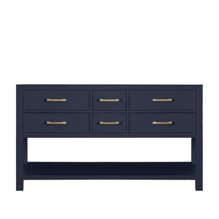 Hampton 60 in. Navy Blue Double Vanity Base Hampton 60 in. Navy Blue Double Vanity Base