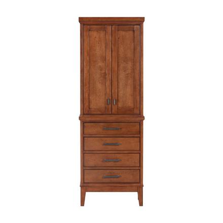 Landon 24 in. Tobacco Linen Tower Landon 24 in. Tobacco Linen Tower