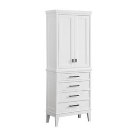 Landon 24 in. White Linen Tower Landon 24 in. White Linen Tower