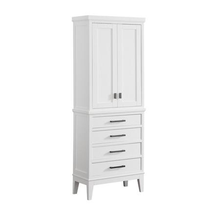 Landon 24 in. White Linen Tower Landon 24 in. White Linen Tower