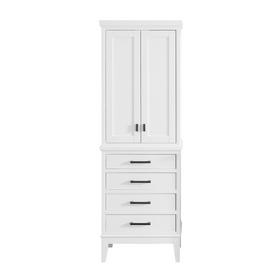 Landon 24 in. White Linen Tower Landon 24 in. White Linen Tower