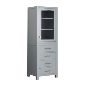 Kent 24 in. Chilled Gray Linen Tower Kent 24 in. Chilled Gray Linen Tower