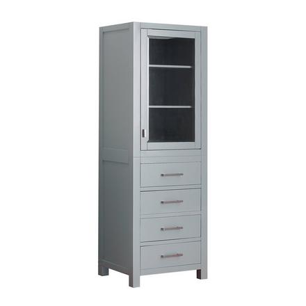 Kent 24 in. Chilled Gray Linen Tower Kent 24 in. Chilled Gray Linen Tower