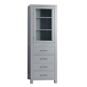 Kent 24 in. Chilled Gray Linen Tower Kent 24 in. Chilled Gray Linen Tower