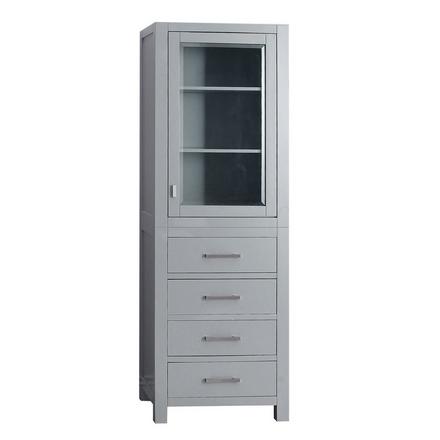 Kent 24 in. Chilled Gray Linen Tower Kent 24 in. Chilled Gray Linen Tower