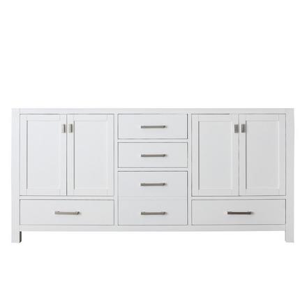 Kent 72 in. White Double Vanity Base Kent 72 in. White Double Vanity Base