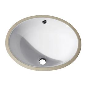 Oval Vitreous China 18 in. Undermount Sink Oval Vitreous China 18 in. Undermount Sink